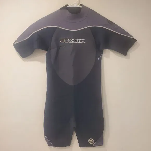 Sea Doo Sandsea Springsuit Wetsuit 2mm Neoprene Men's Shorty XL Charcoal